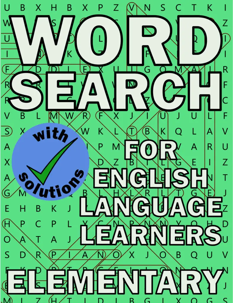 word search puzzle book for elementary learners
