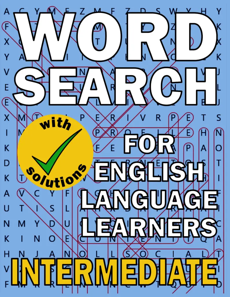 word search puzzle book for intermediate learners
