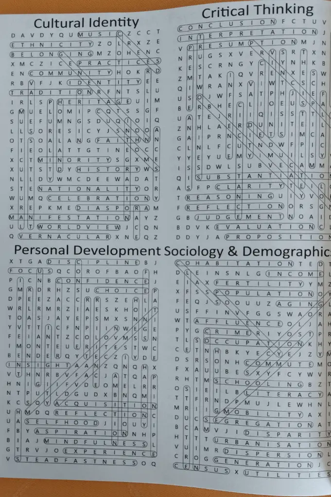 word search puzzle book for advanced learners