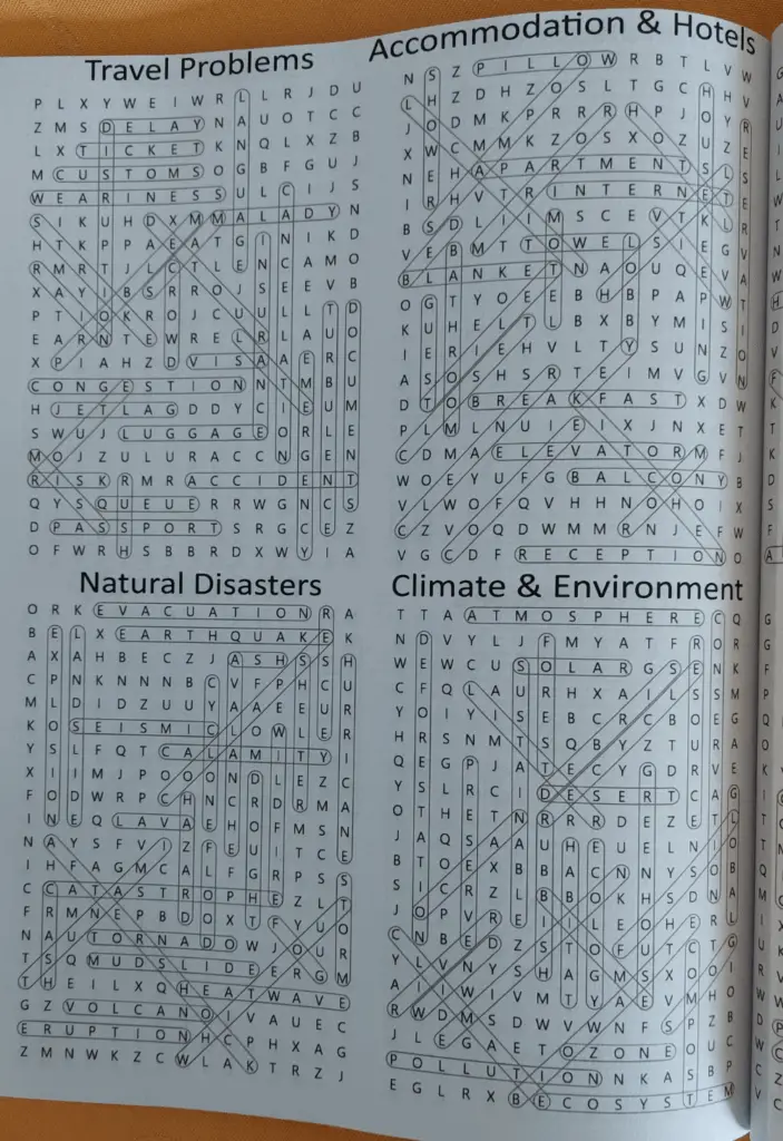 word search puzzle book for intermediate learners